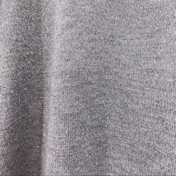 Calvin Klein Gray & Silver Metallic Top Size Large - Picture 2 of 9
